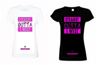 Image 2 of STRAIGHT OUTTA 1 WEST -WOMEN