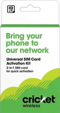 Cricket Wireless - 3-in-1 SIM Card Activation Kit