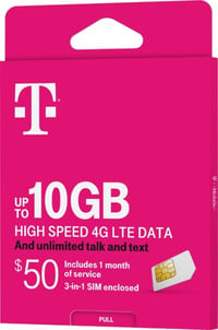 T-Mobile - $50 SIM Kit