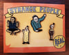 SIDESHOW STARS Set of 4 Limited 1.5" Soft Enamel Pins + Banner Card Back
