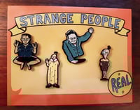 Image 1 of SIDESHOW STARS Set of 4 Limited 1.5" Soft Enamel Pins + Banner Card Back