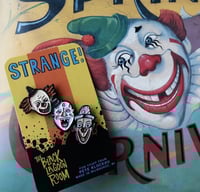 Image 1 of Sideshow Stars CREEPY CLOWN TRIO 1.75" Soft Enamel Pin