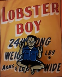 Image 3 of Sideshow Stars LOBSTER BOY 1.5" Soft Enamel Pin
