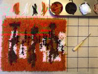 Image 4 of WITCO FIRE DANCERS Complete Latch Hook Rug Kit