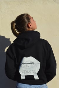 Hoodie Flower Noir