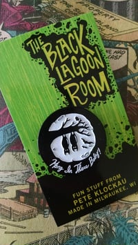 Image 1 of HANG IN THERE, BABY! 1.5" Glow-in-the-Dark Soft Enamel Vampire Pin