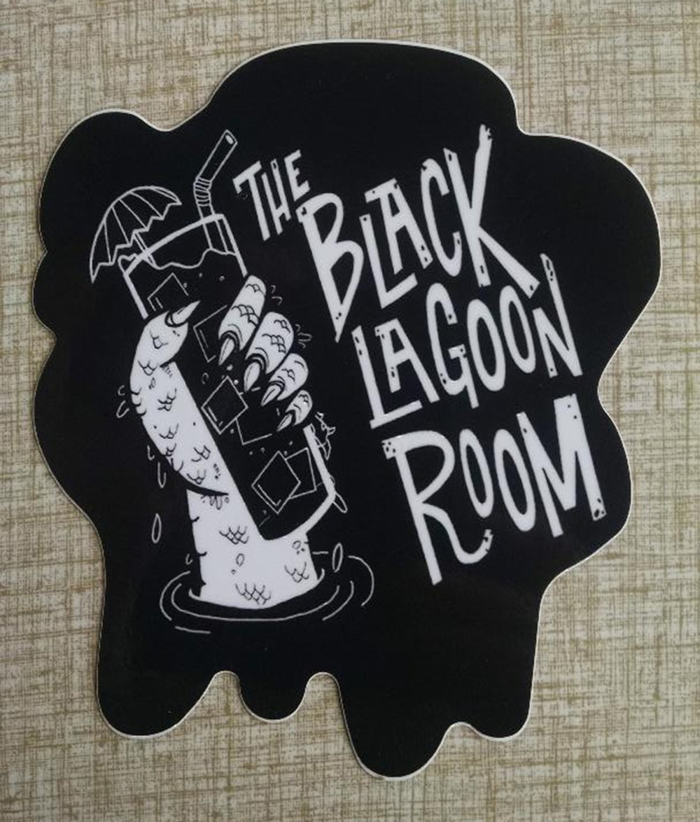 BLACK LAGOON ROOM "Drippy" Logo 4" Vinyl Sticker