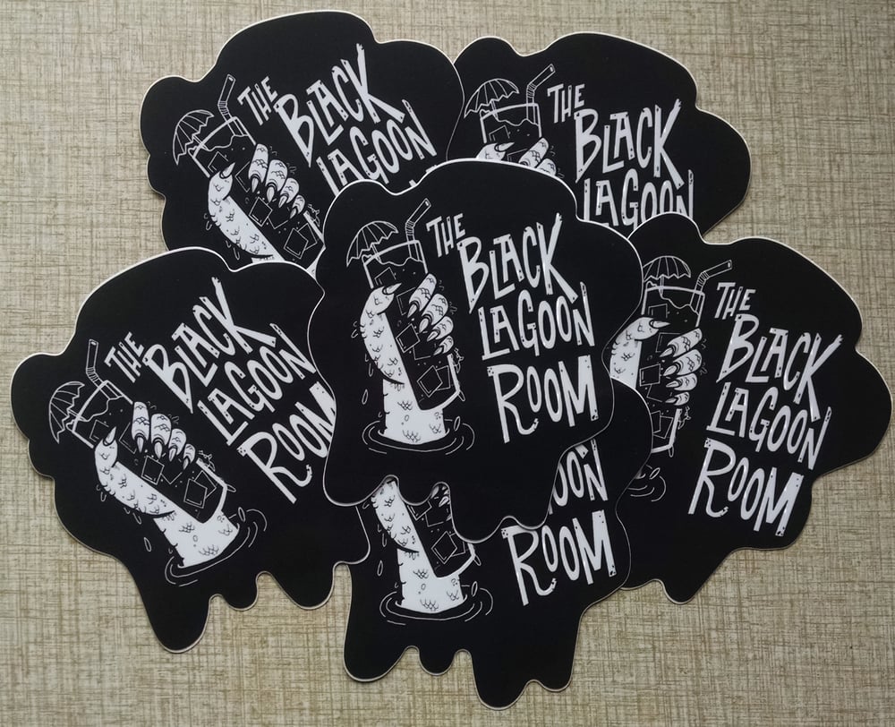 BLACK LAGOON ROOM "Drippy" Logo 4" Vinyl Sticker