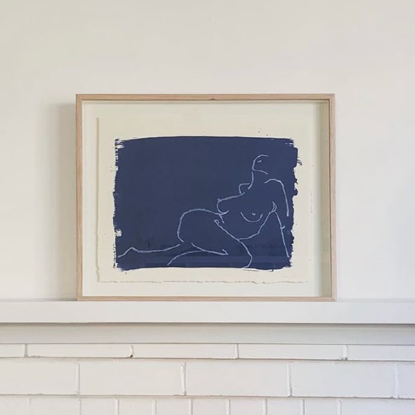 Image of Indigo I - Framed Original Artwork