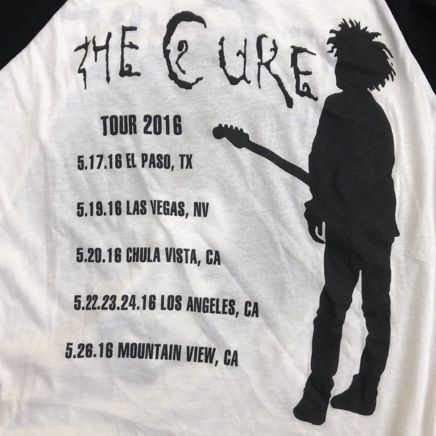 Image of Tour 2016 The Cure Baseball Tee