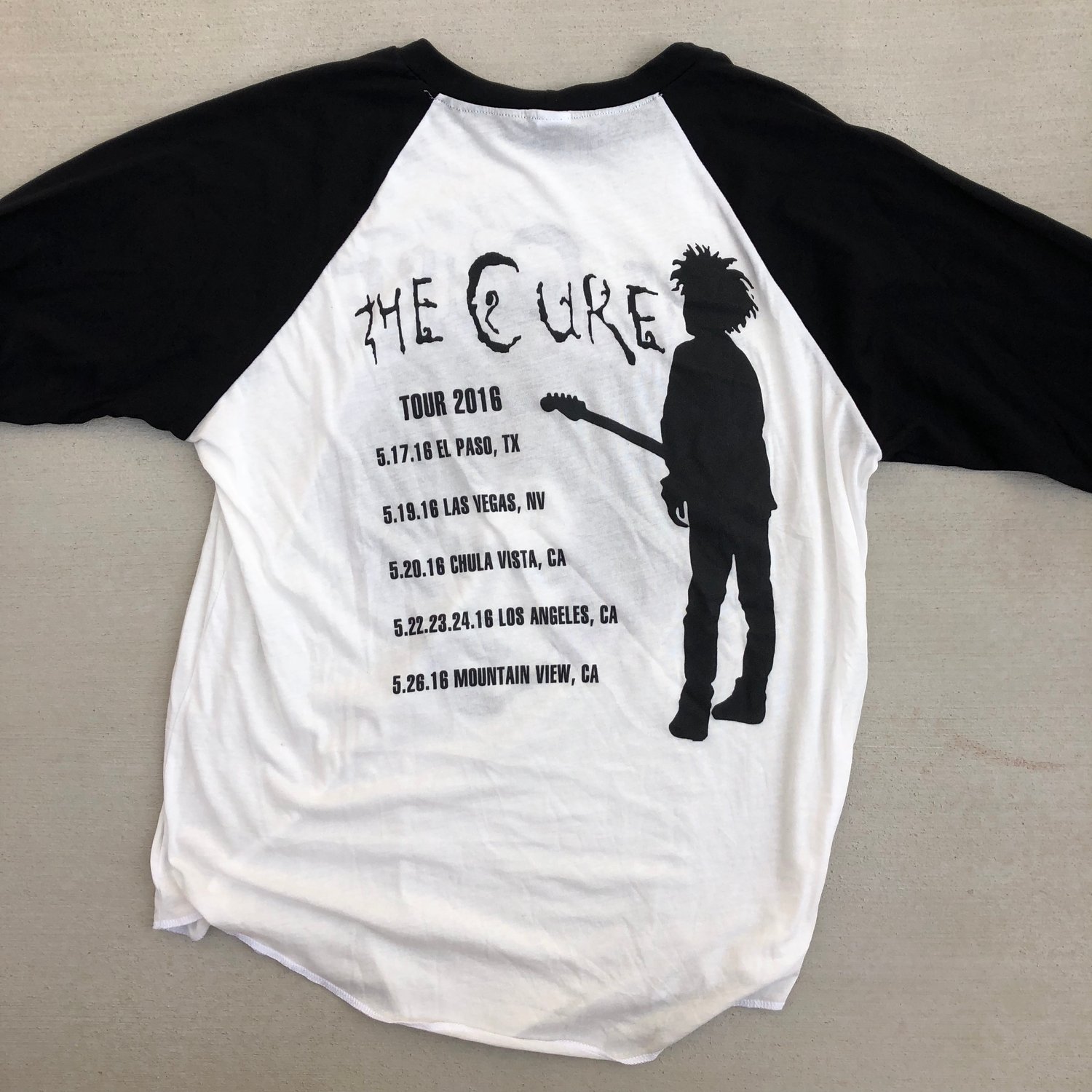 Image of Tour 2016 The Cure Baseball Tee