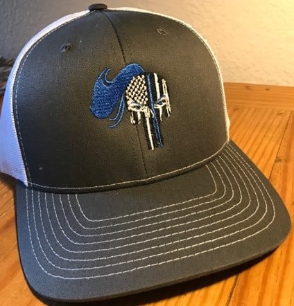 Image of BLUE LINE ~ LADY WARRIOR HATS