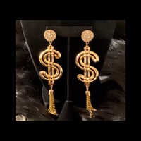 Image 1 of Dollar Tassel Earrings 