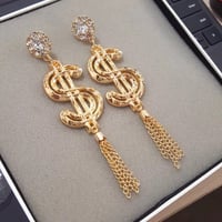 Image 4 of Dollar Tassel Earrings 