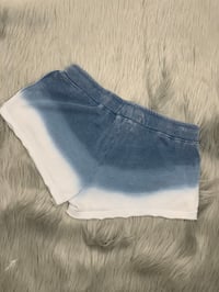 Image 2 of 100% COTTON FLEECE OMBRE SHORT