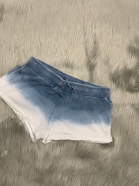 Image 3 of 100% COTTON FLEECE OMBRE SHORT