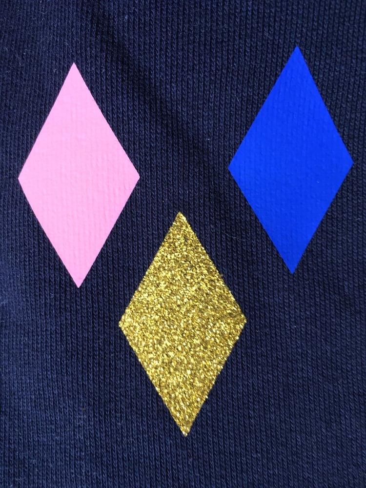 Image of T-Shirt Diamonds navy
