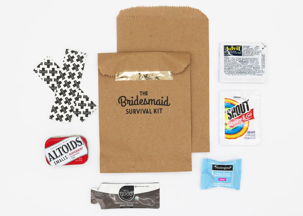Image of The Bridesmaid Paper Bag Survival Kit