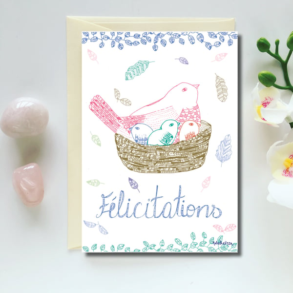 Image of Greeting Card *Félicitations*