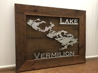 Image 1 of Lake Sign - Barnwood - Custom