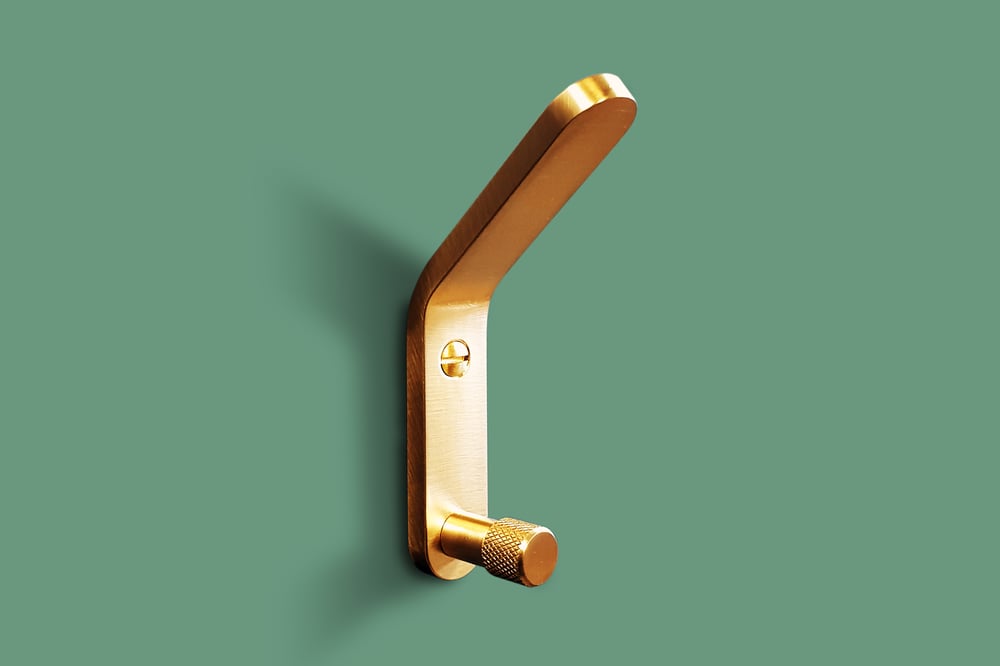 Image of Solid Brass Wall Hook