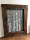 Birch Tree - Barnwood Frame