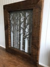 Birch Tree - Barnwood Frame