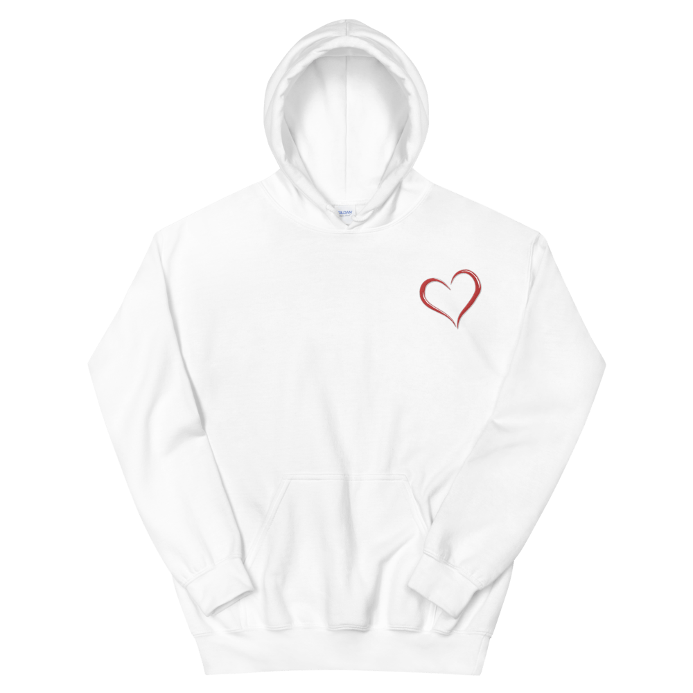 Download Embroidered Heart Hoodie | Think Deep