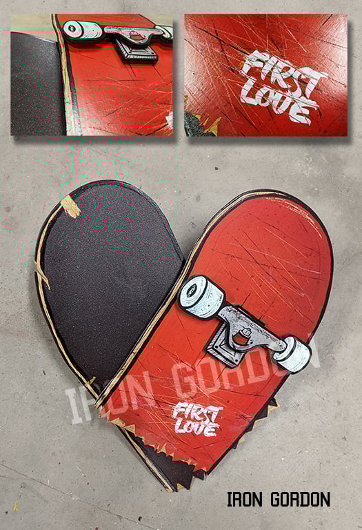 Image of Skateboard Broken Heart