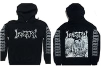 Image 3 of Incantation " Rotting " Hoodie with Sleeve Prints