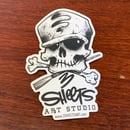 Image 1 of 3 Sheets Bone & Brush sticker
