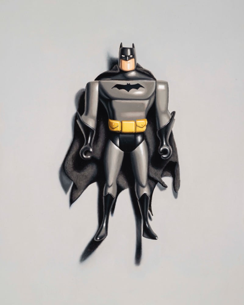 Image of original Batman-the animated series action figure painting 