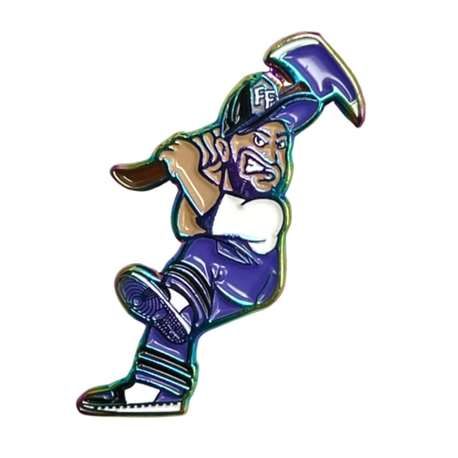 Swinging Axe Precious Metals Pin - Purple Rainbow