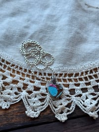 Cotton Candy Heart Necklace