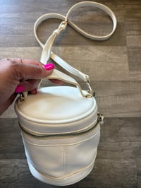Image 2 of White barrel bag