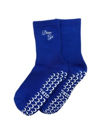 Image 1 of Dream Girl Navy Blue Grip Socks 
