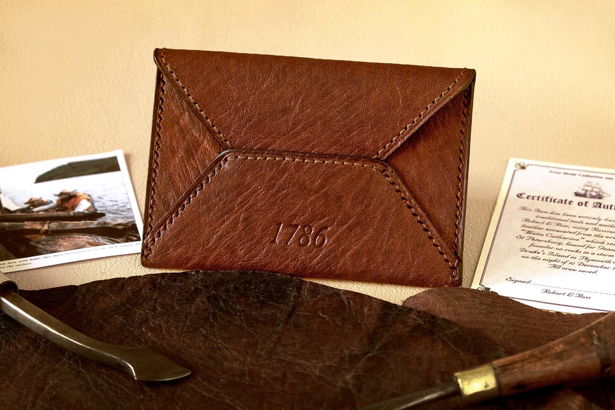 Image of 1786 Russia Leather Business Card Holder