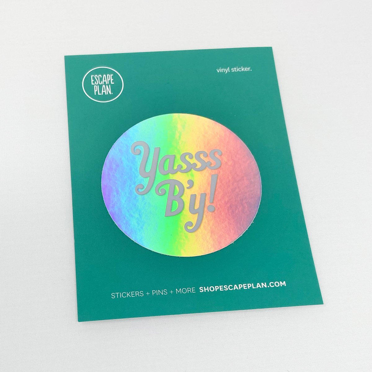 Image of Yasss B'y Holographic Sticker