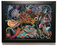 Image 5 of ORIGINAL FRAMED PAINTING: AQUAVERSE • 30 x 40"