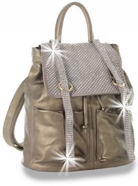 Image 1 of "Sparkling" Rhinestone Accent Fashion Backpack