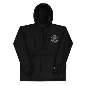 Image of "LOST IN SPACE DUDE" SPACE BLACK  PACKABLE CHAMPION JACKET