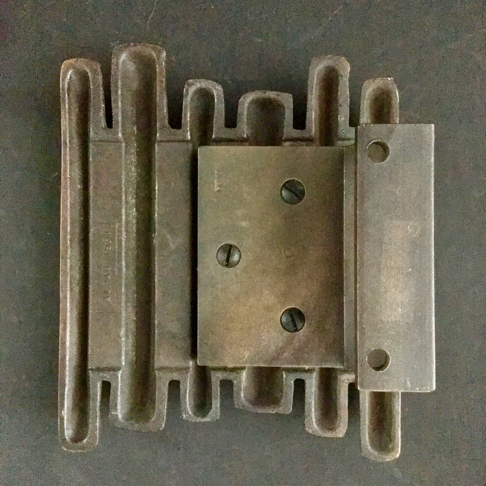 Image of Brutalist Bronze Door Handle, Mid-20th Century