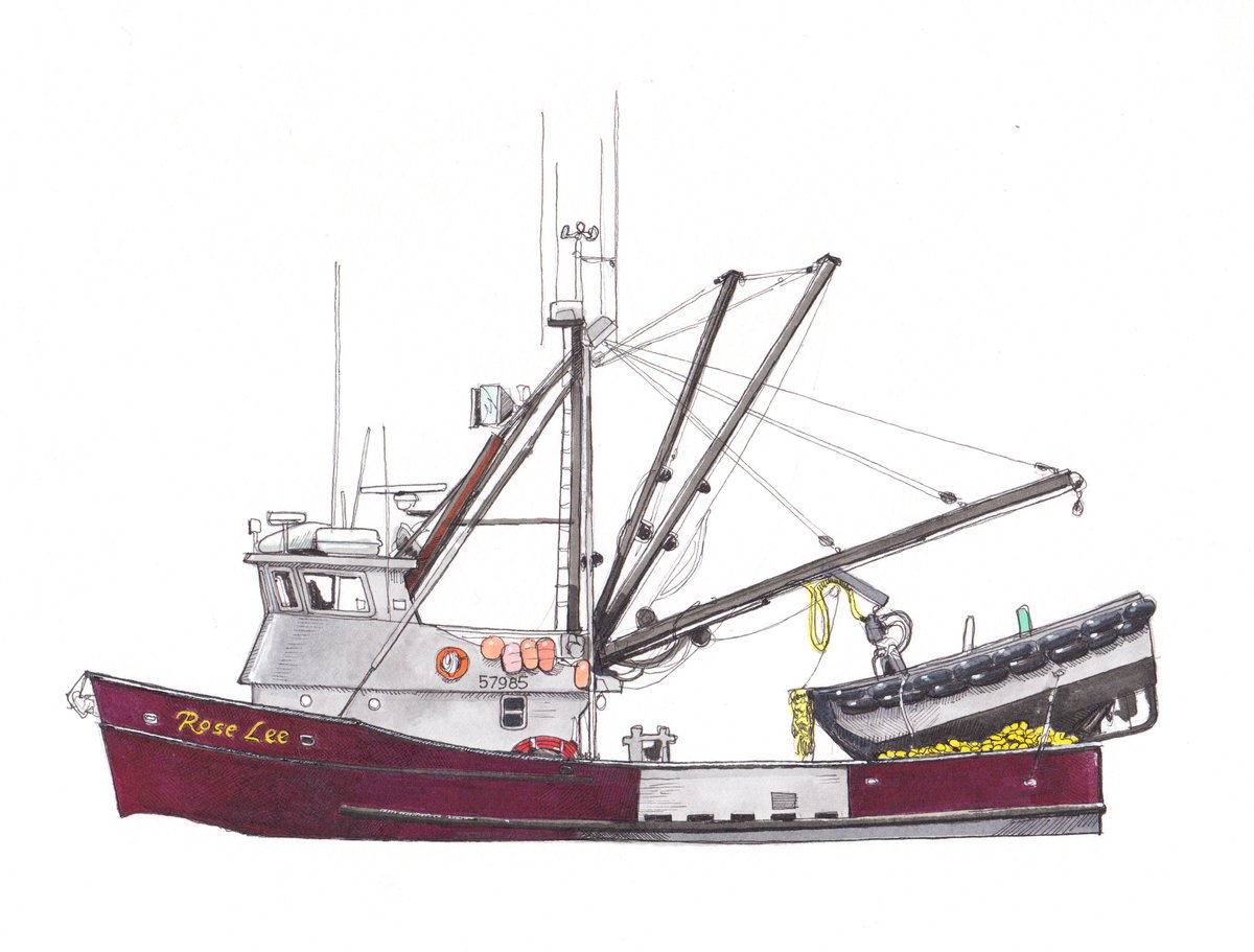 F/V Rose Lee 12" X 9" 