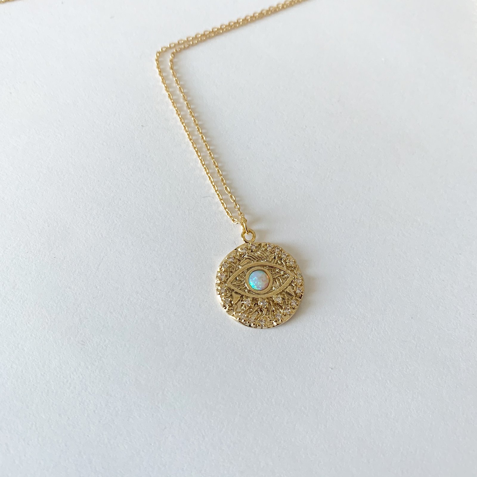 opal eye necklace