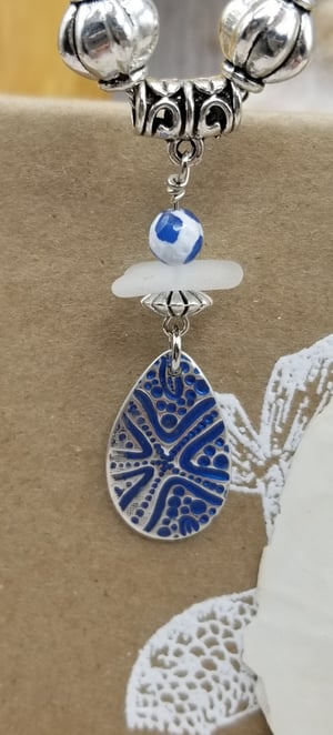 Image of Fine Silver- Handmade Pendant- Sea Glass- Necklace- #299