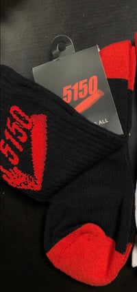 Image 1 of 5150 Side Socks Black/Red