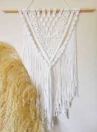 Snow Macrame Wall hanging