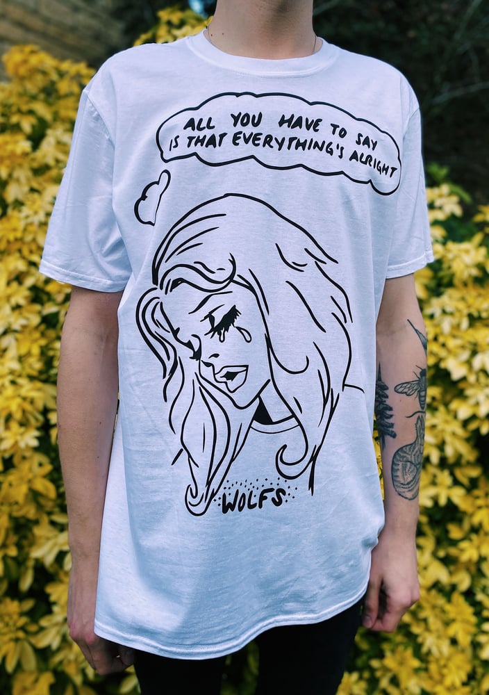 Image of 'Alone' White T-Shirt