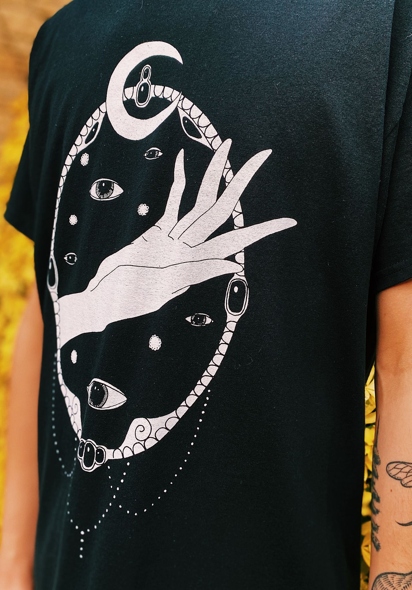 Image of 'Mirror' Black T-Shirt