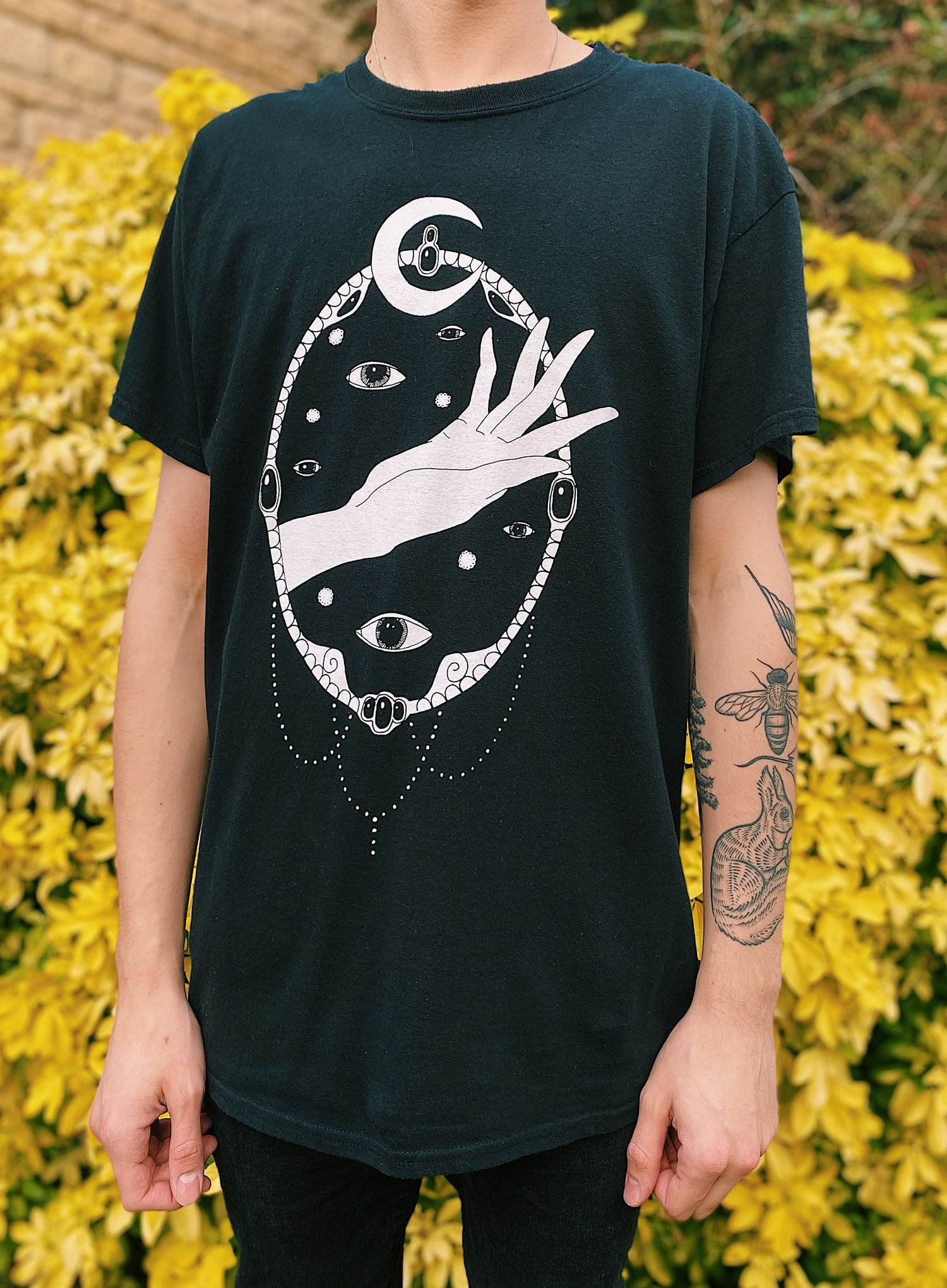 Image of 'Mirror' Black T-Shirt